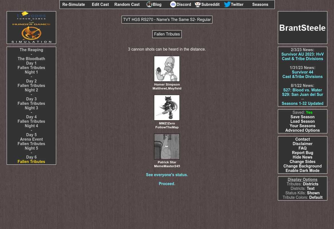 Screenshot 2023 04 08 at 22 24 29 Brant Steele Hunger Games Simulator ...