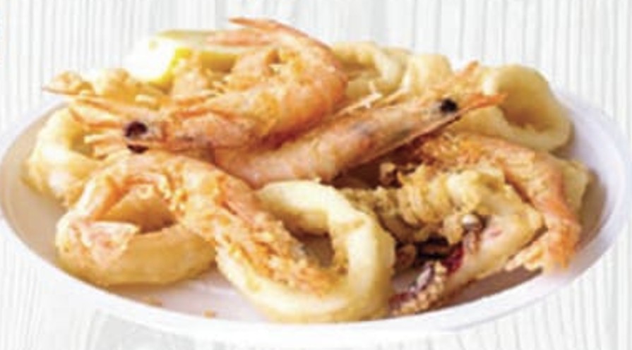 Frittura di calamari e gamberi