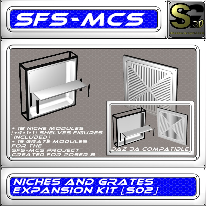 SFS-MCS Niches & Grates Expansion Kit (S02) SFS-MCS Niches & Grates Expansion Kit (S02)