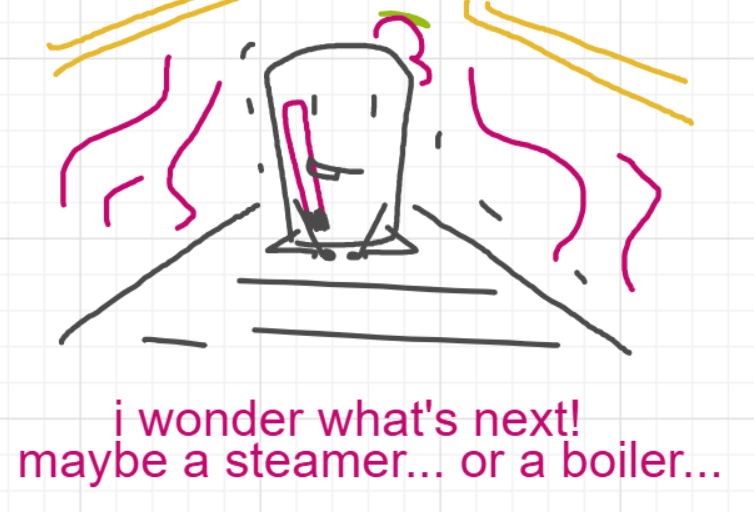 A panel from You're In Danger, Boy, episode seven of the Board Boards object show by Furretwalk/WalkingFurret.