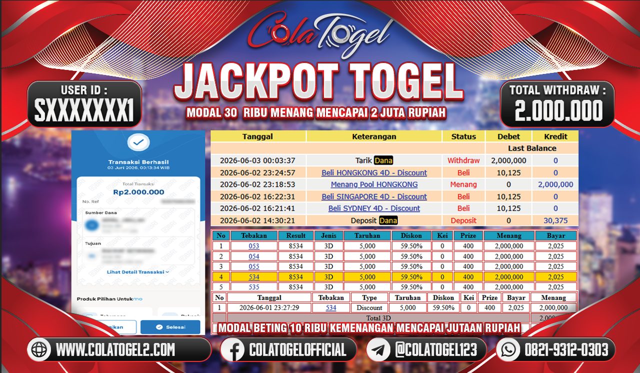 JACKPOT HONGKONG LOTTO!!