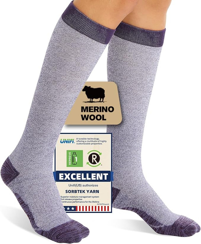 Merino Wool Socks in Travel Bag