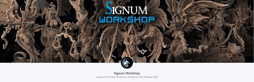 Signum Workshop - Collection of High Quality 3D Printable Miniatures 1