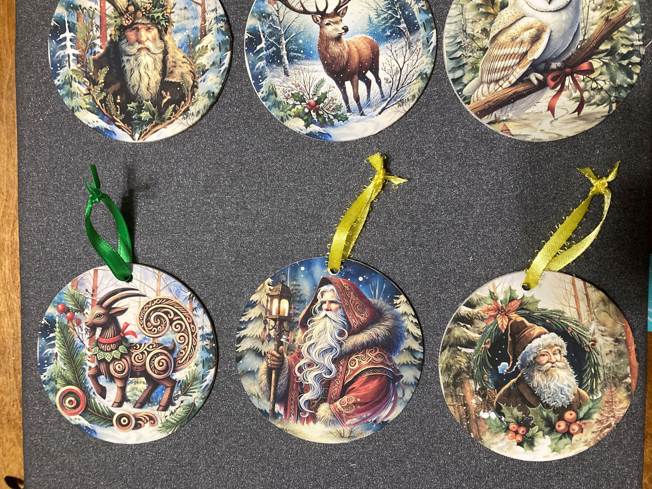 Yule ornaments handcrafted