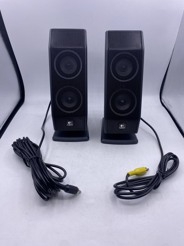 LOGITECH EAGLE 491345-0000 DESKTOP SPEAKERS YELLOW / BLACK CONNECTORS