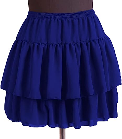 Women's Flared Short Skirts Basic Versatile Pleated Mini Skater Elastic Skirts - Picture 17 of 47