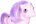 Light purple toy pony with purple hair