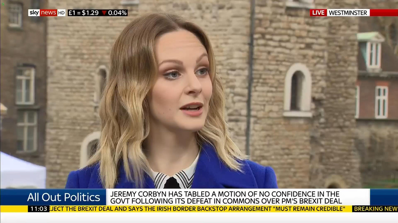 16 January - 11.00.00 - Sky News. Colin Brazier and Jayne Secker