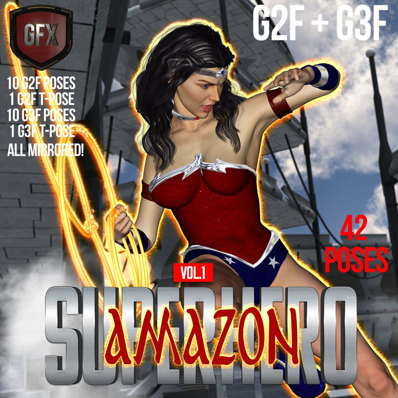 Super Hero Amazon for G2 F G3 F Volume 1