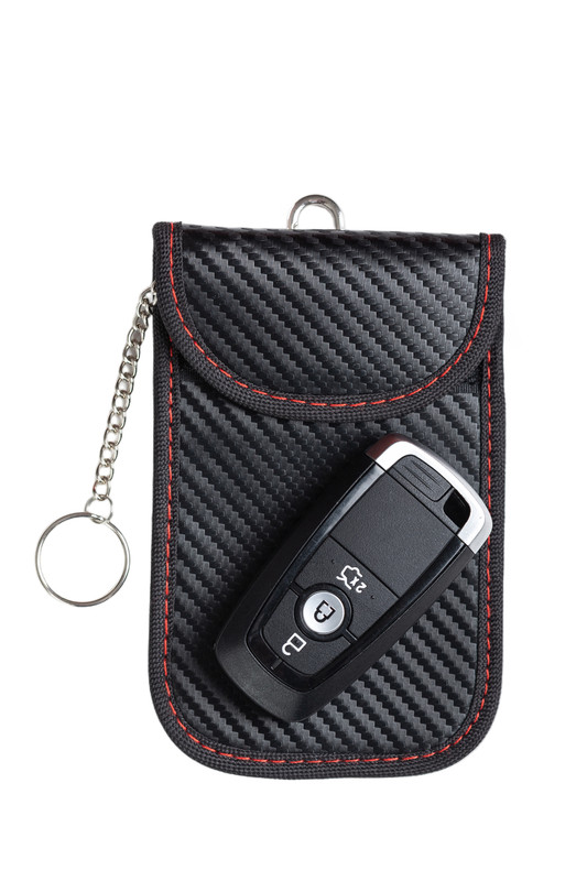 Large Black Red Front with Key