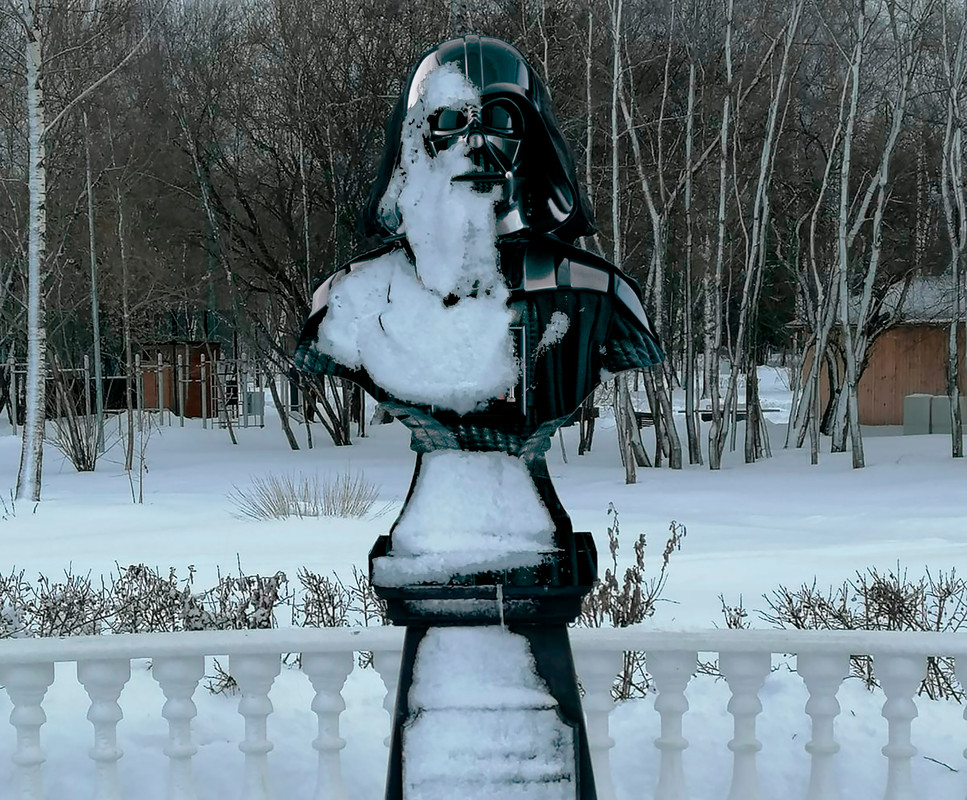 Дарк Ведер в снегу