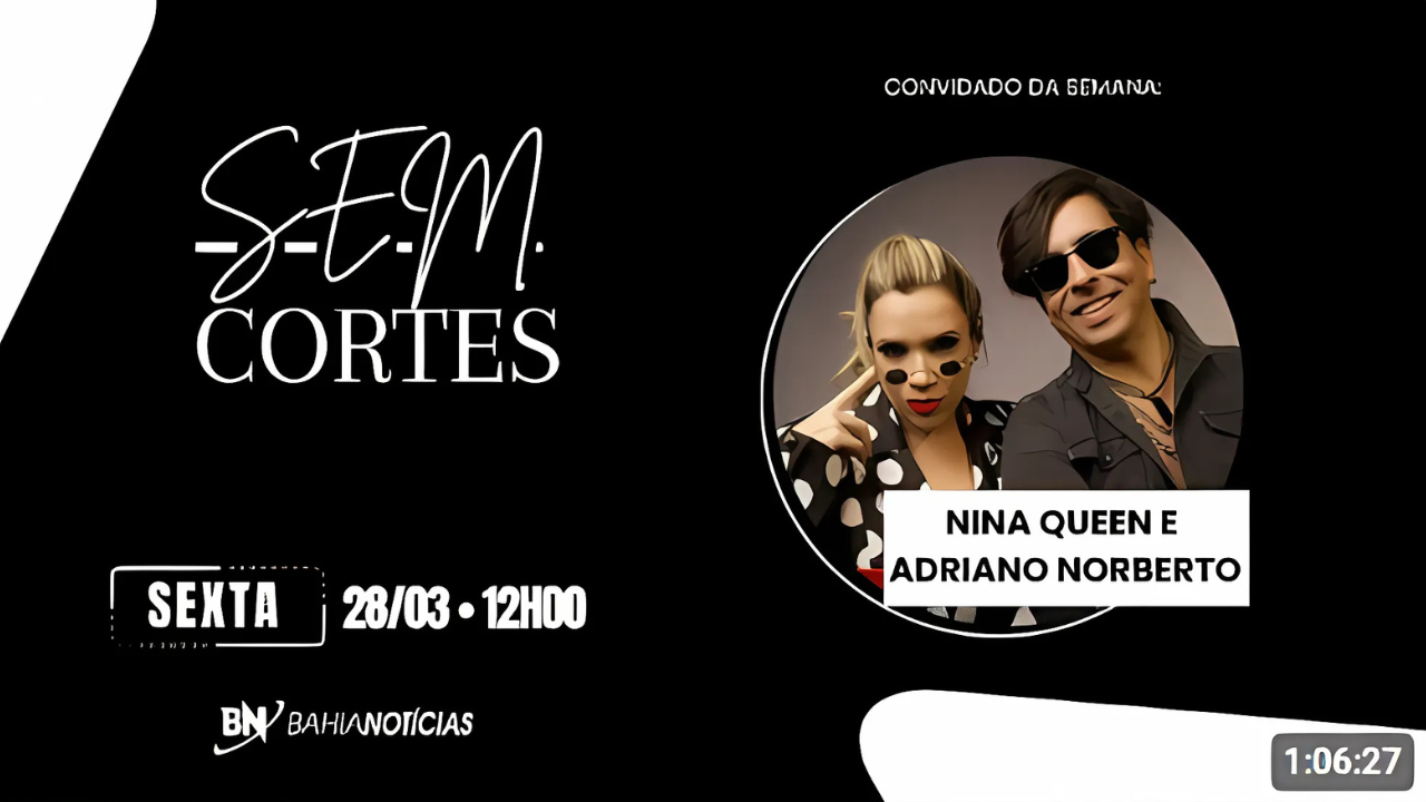 Nina Queen em entrevista no podcast Sem Cortes