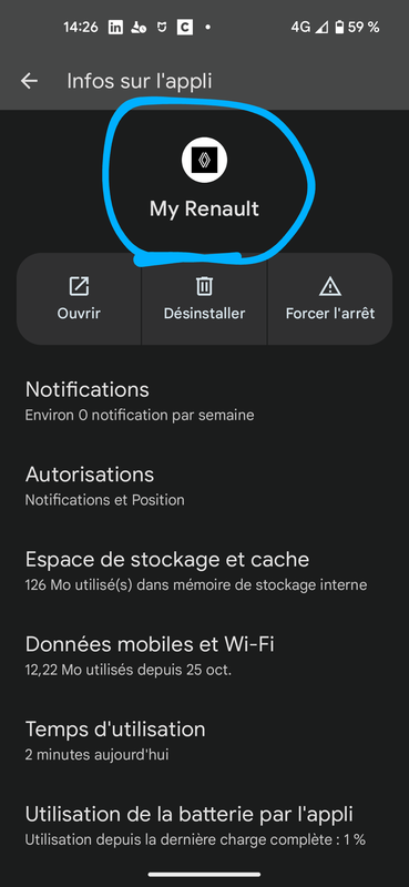 Combien de téléphones peut-on connecter sur My Renault Screenshot-20231122-142648