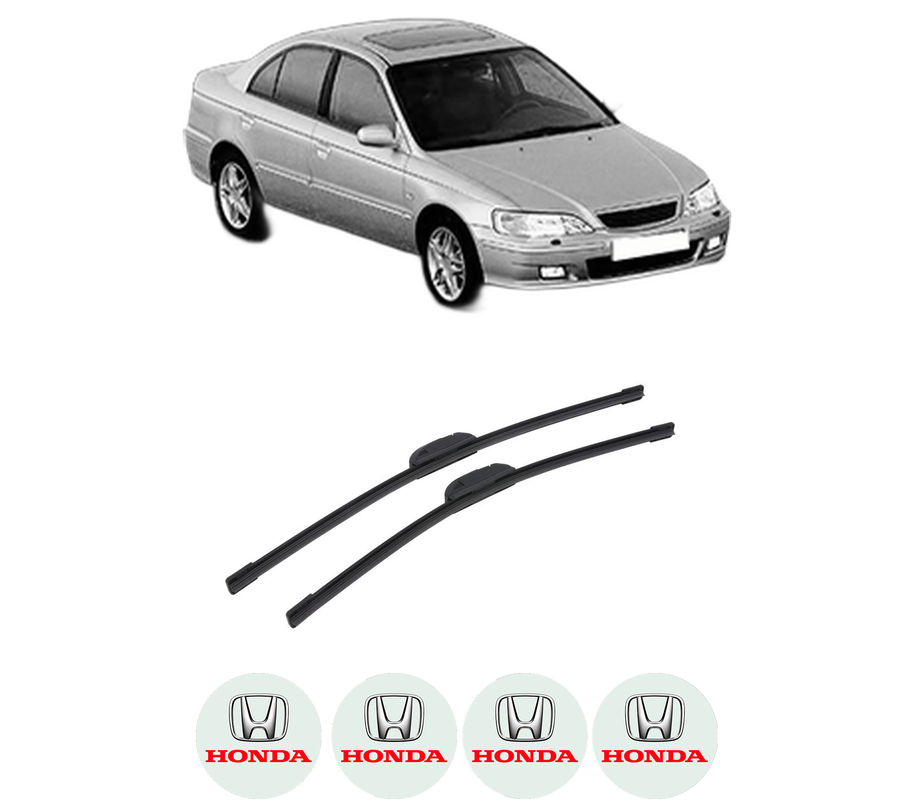 Set stergatoare auto HONDA ACCORD VI (CK, CG, CH, CF, CL) din 1997-2003, pentru parbriz auto, 2 bucati, Bosch Aerotwin Retrofit, din cauciuc siliconat rezistent, 4 Stickere Auto HONDA