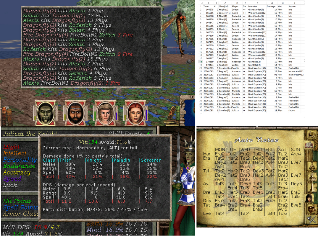 [MM6][MM7] CombatStats & Convenience MM67 Mod - The Heroes Round Table