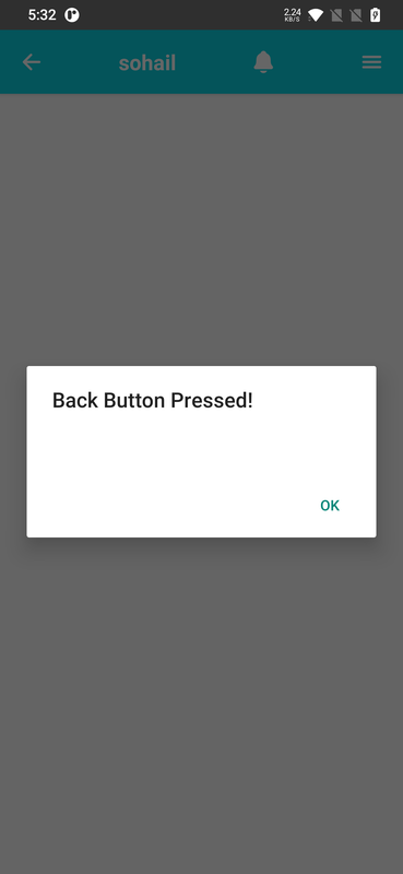 on Back-button press