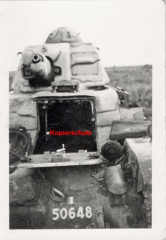 2.World War Photo Französischer Panzer Renault R