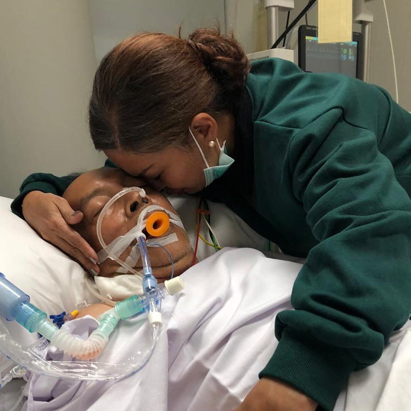 Unggahan Soraya Haque mengenai kondisi kesehatan suaminya pada Sabtu, (18/1/2020).