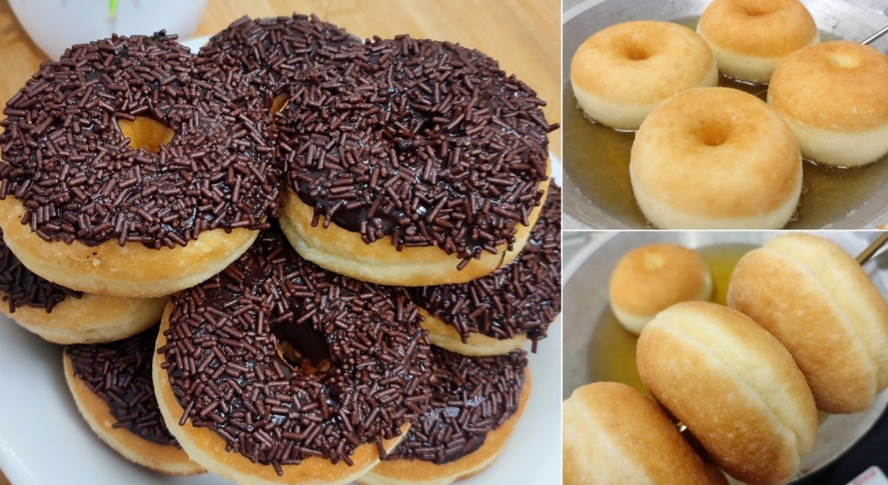 Membentuk dan Menggoreng Donat