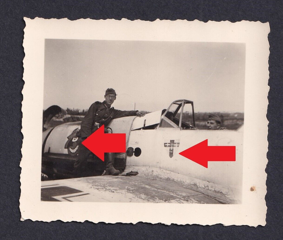 Foto,Me 109,JG 21,JG 54,Kennung,Maling,Wappen,Jäger,Nr. 11,Flugzeug,Ass,Teuffel (1)