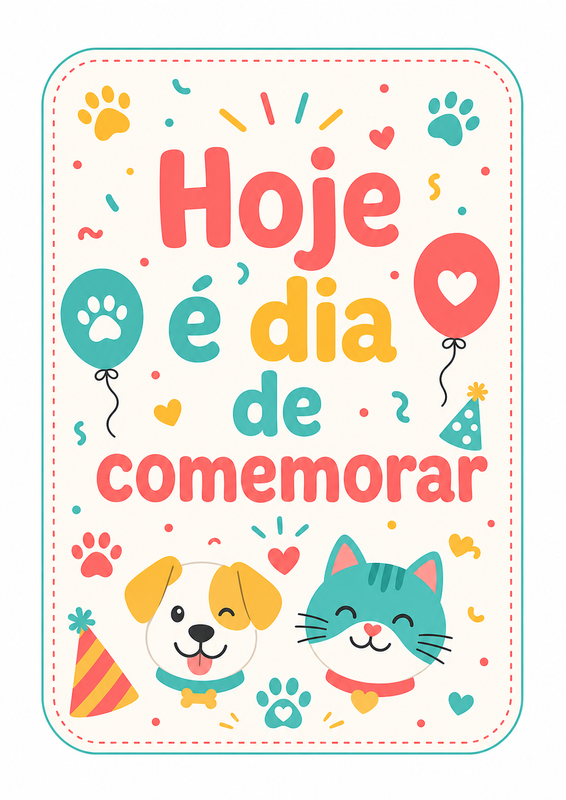 Exemplo de kit pet imprimível