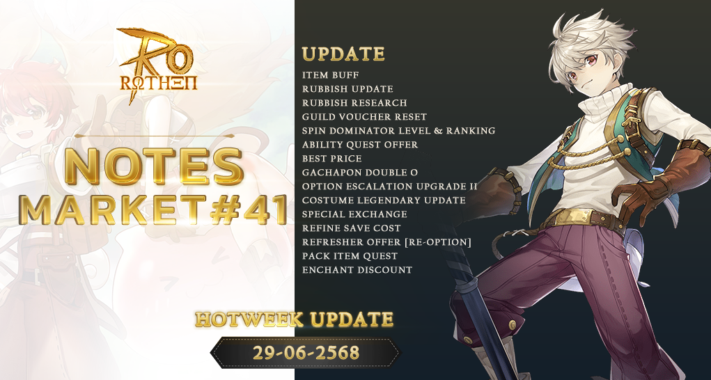 Market Update Week 41 : The patch is coming [29-06-68]