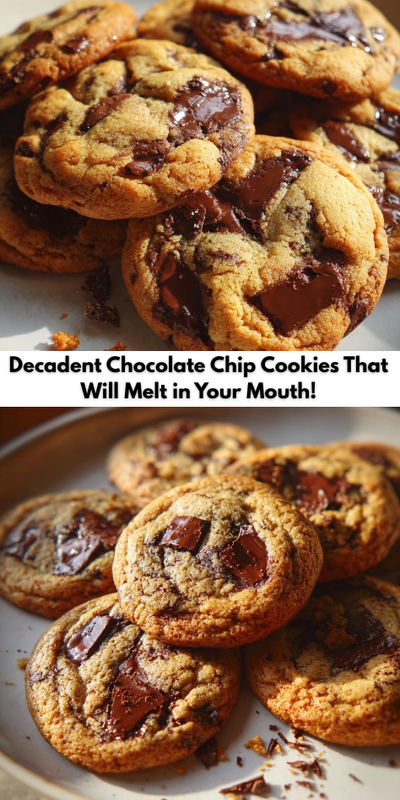 1 Decadent Chocolate Chip Cookies That Will Melt in Your Mouth