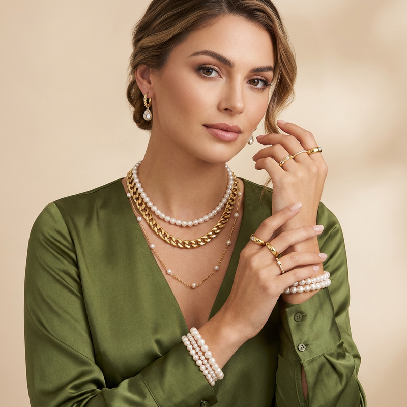 شخص يعتني بالمجوهرات