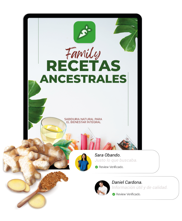Libro de recetas ancestrales con hierbas