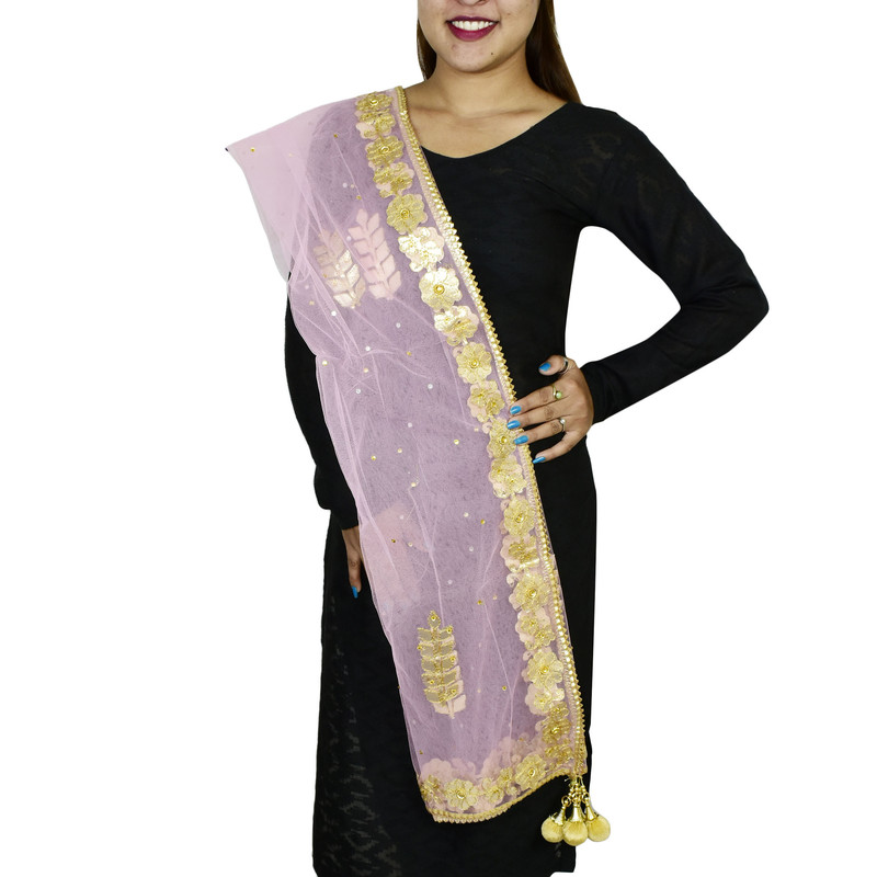Party wear cheap golden dupatta