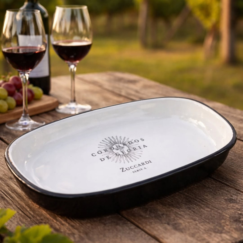 Regalo empresarial - Plato con logo de marca