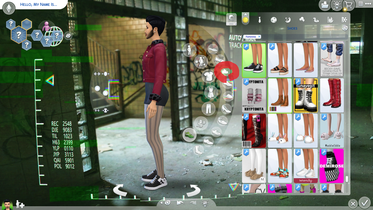 sims 4 shoe ui