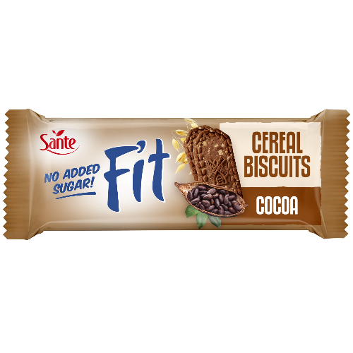 Santé Fit Cereal Biscuit Cocoa No Added Sugar 50g
