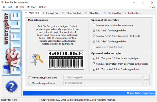 Fast File Encryptor 10.0.0 Multilingual