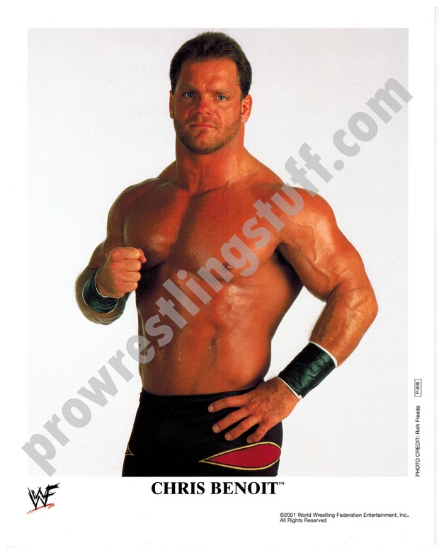 Chris Benoit P-606 WWF 8x10 promo photo