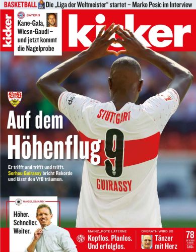 Cover: Kicker Sportmagazin No 78 vom 25 September 2023