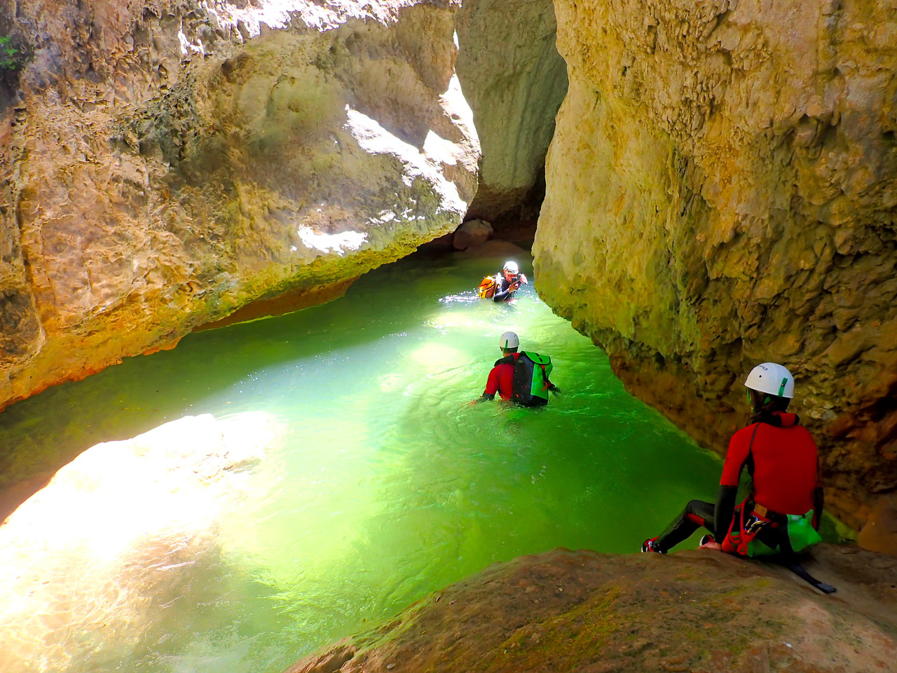 Déroulement d'un week-end canyoning en Sierra de Guara