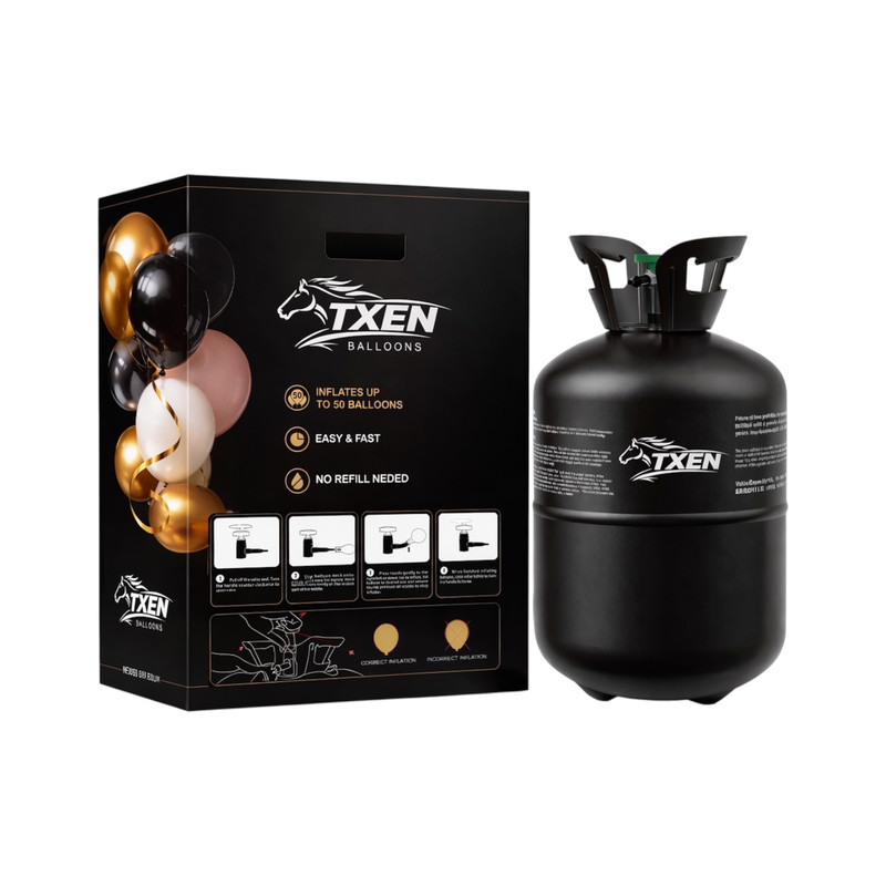 Disposable helium tank