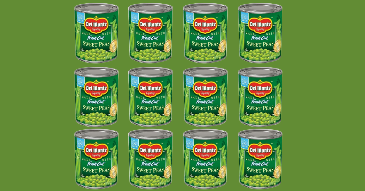 Del Monte Canned Peas: 12-Pack for Under on Amazon! Del Monte Canned Peas: 12-Pack for Under on Amazon!
