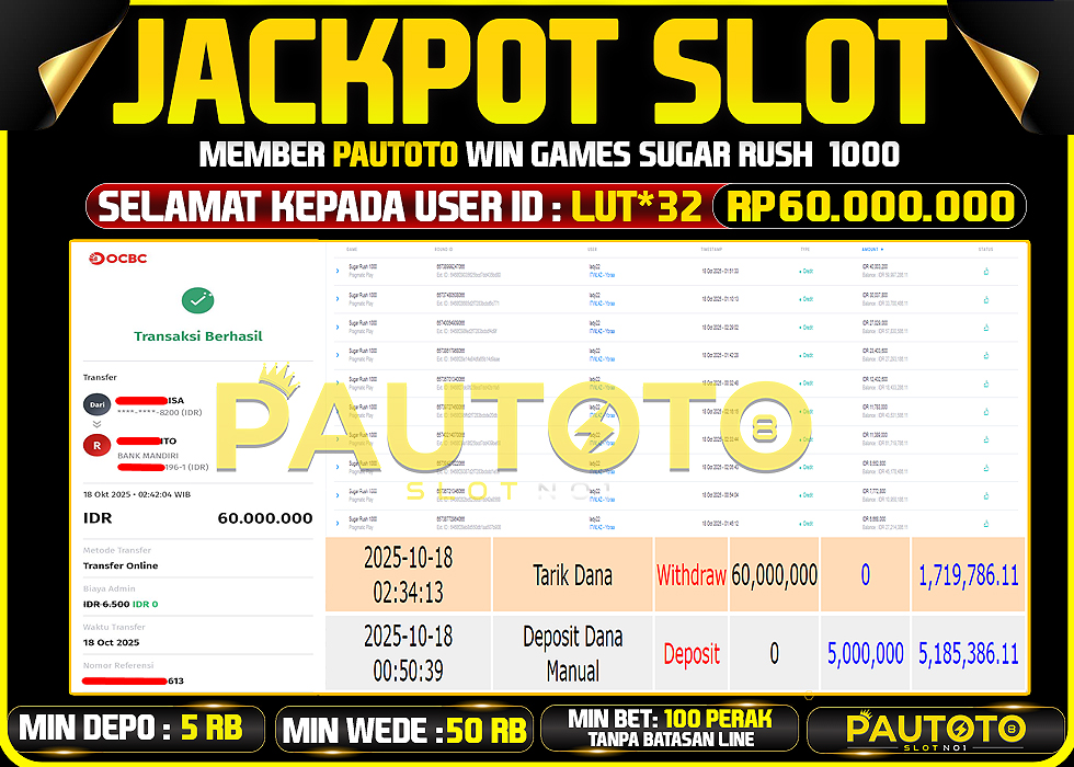BUKTI JACKPOT LUNAS PAUTOTO