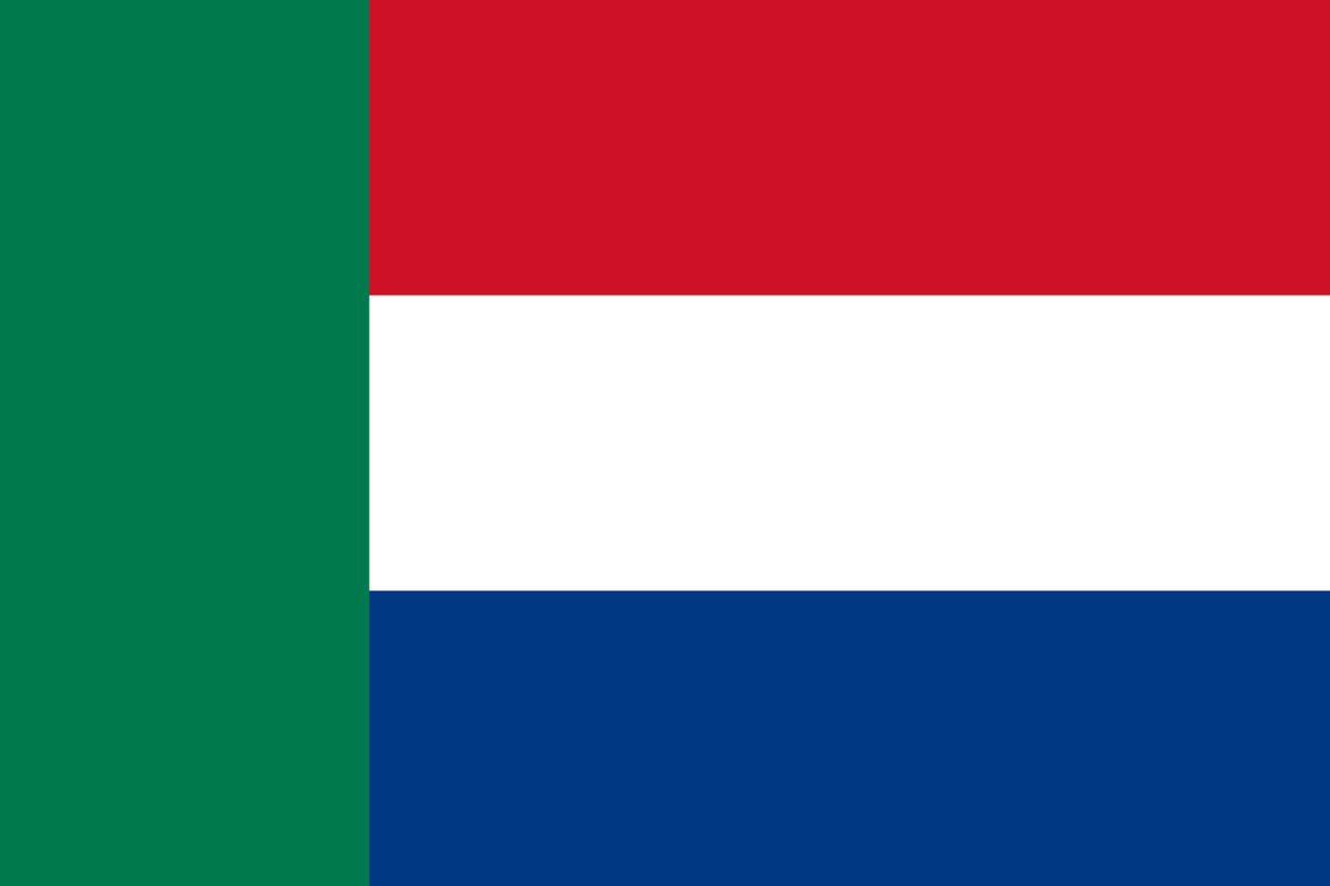 6 Peniques República Sudafricana 1896 Flag-of-Transvaal-svg