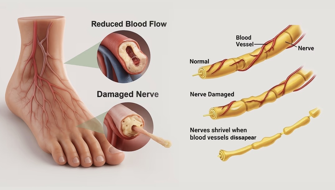 Nerve damage diagram
