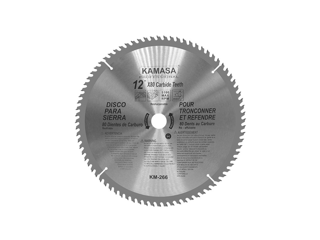 DISCO PARA SIERRA 12"X80T KAMASA