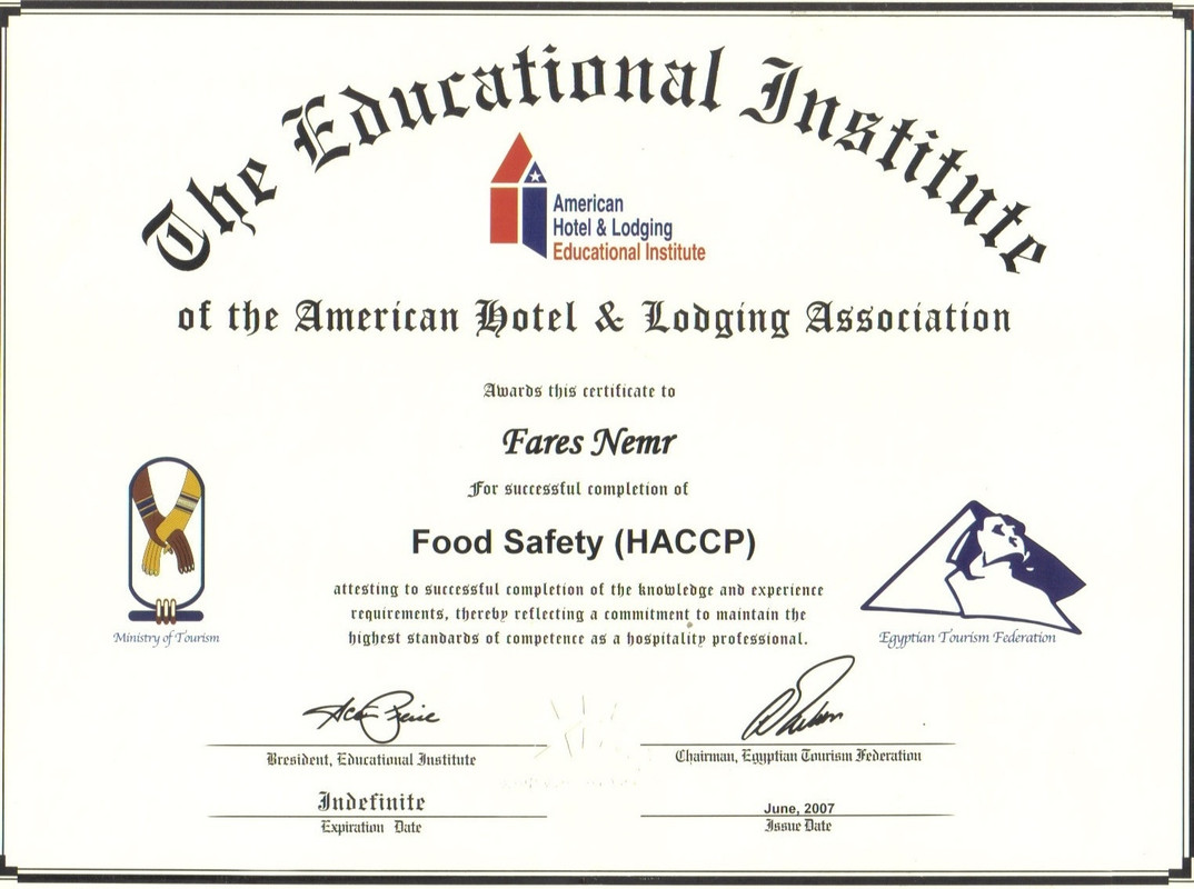HACCP food safety ( American hotel lodging Education institute)