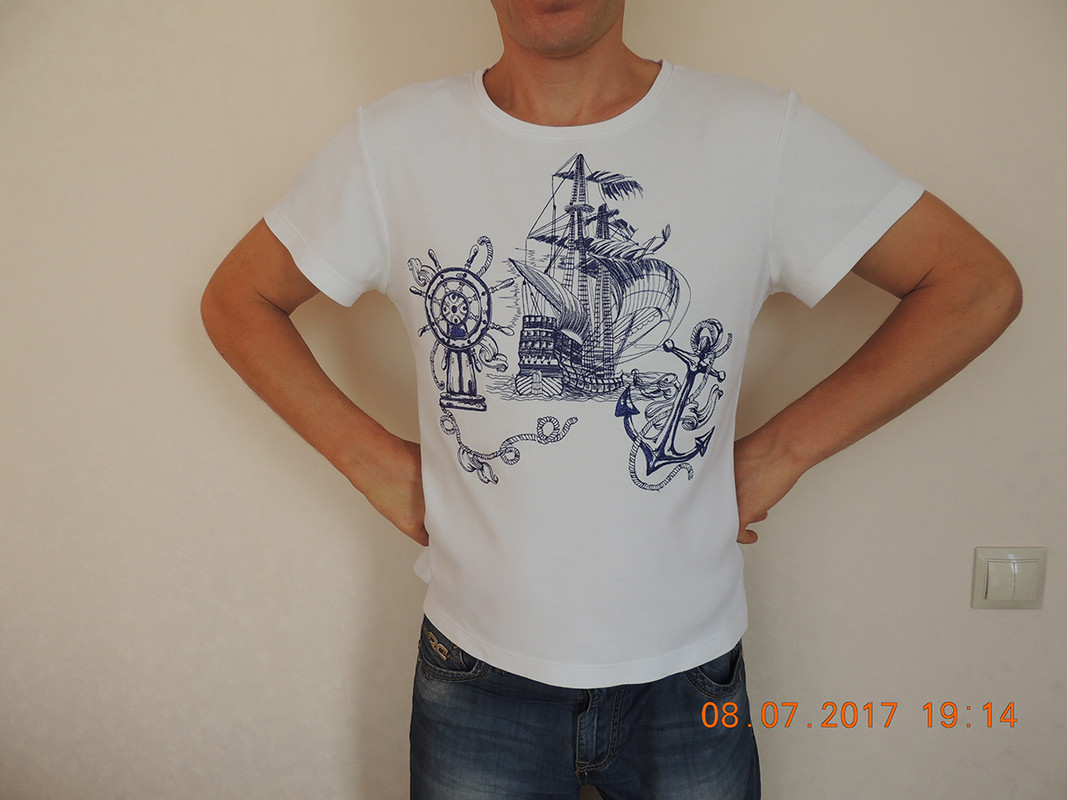 футболка морская