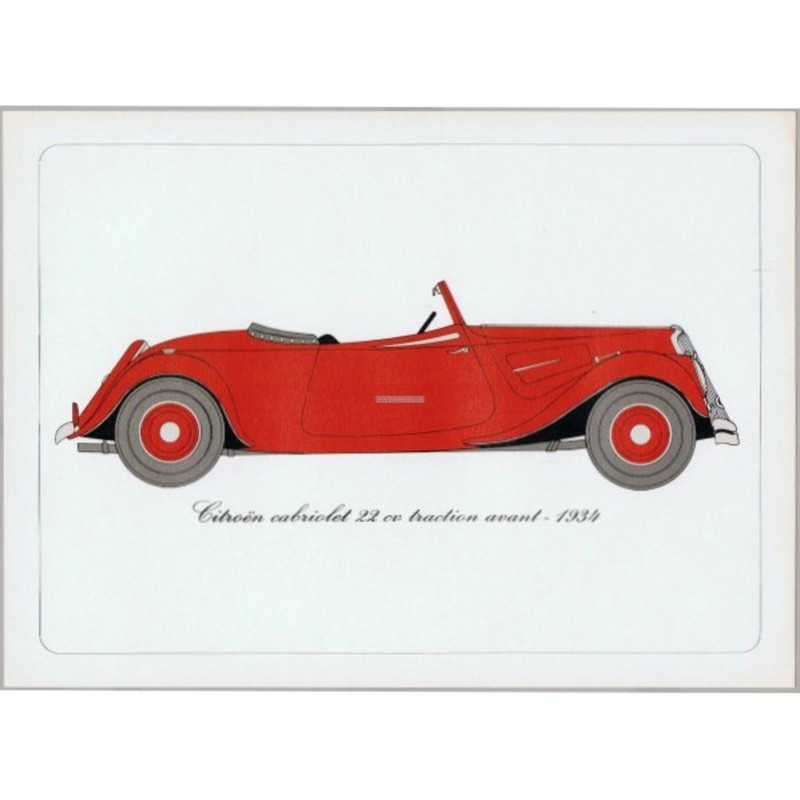 affiche cabriolet-22-cv-traction-avant-1934