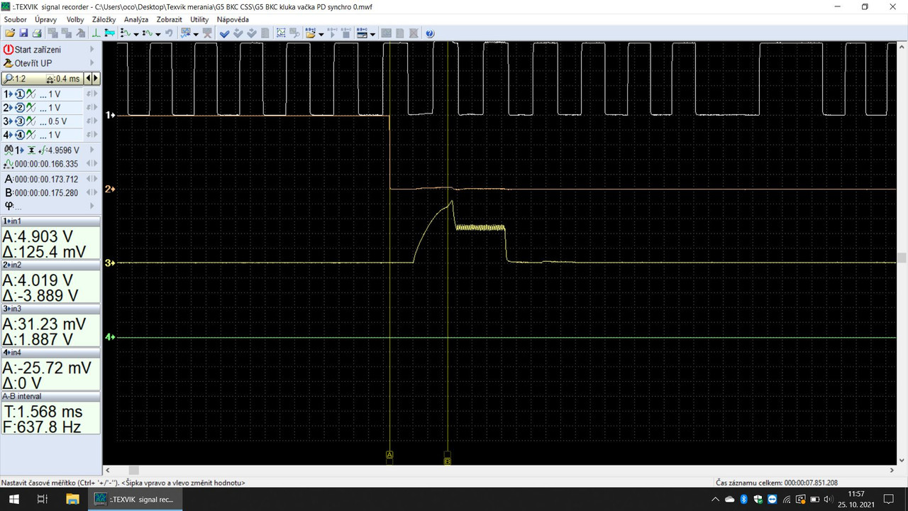 G5 kluka vačka vstrek synchro  0