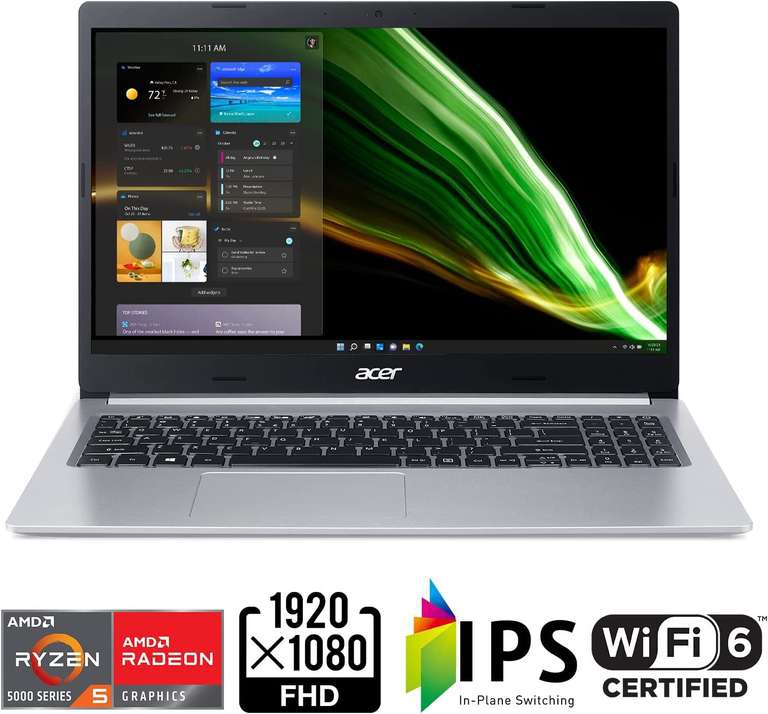 Amazon: Acer Aspire 5 | 15.6 Full HD IPS | Ryzen 5 5500U | 8GB | 256GB SSD (con Banorte $7685) 