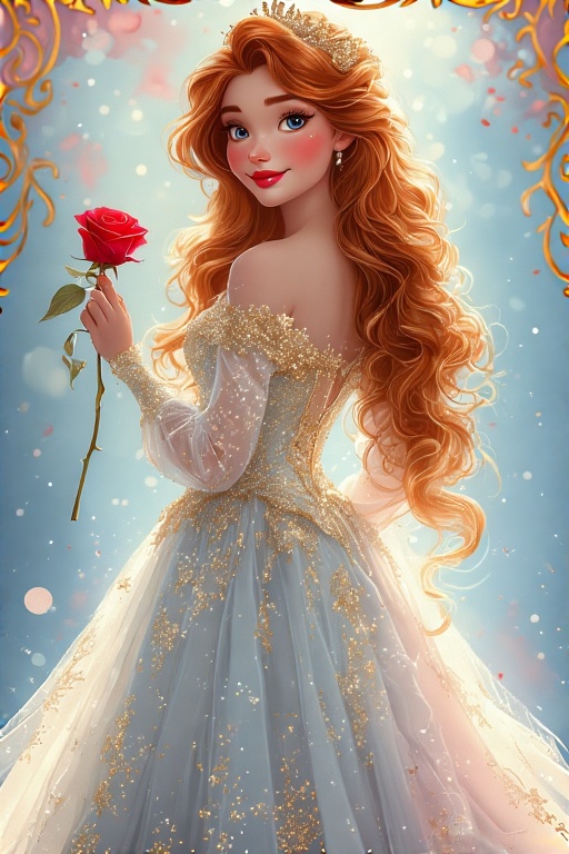 A-beautiful-Disney-style-prin6556c
