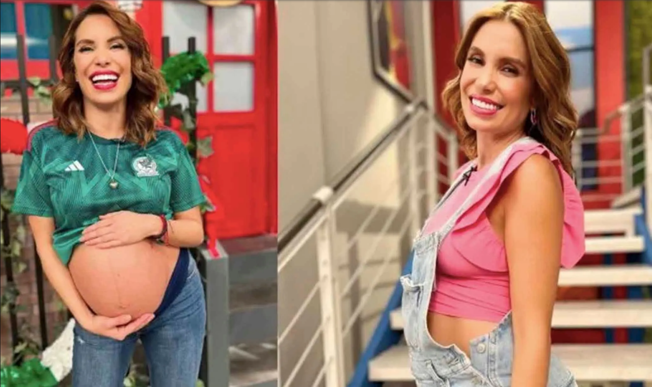 Andrea Escalona enseña su diminuta cintura a un mes de dar a luz